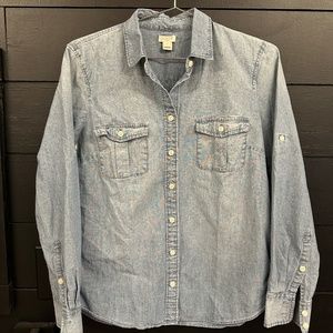 J Crew western chambray shirt